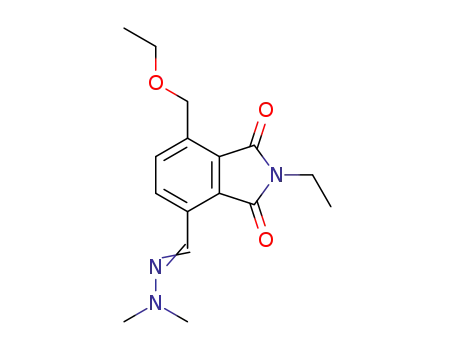 4-((2,2-dimethylhydrazono)methyl)-7-(ethoxymethyl)-2-ethylisoindoline-1,3-dione
