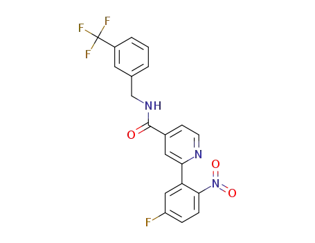 N-(3-(trifluoromethyl)benzyl)-2-(5-fluoro-2-nitrophenyl)isonicotinamide
