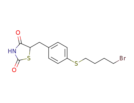 5-(4-((4-bromobutyl)thio)benzyl)thiazolidine-2,4-dione