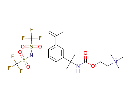 2-[N-(m-isopropenyl-α,α-dimethylbenzyl)carbamoyloxy]ethyltrimethylammonium bis(trifluoromethanesulfonyl)imide