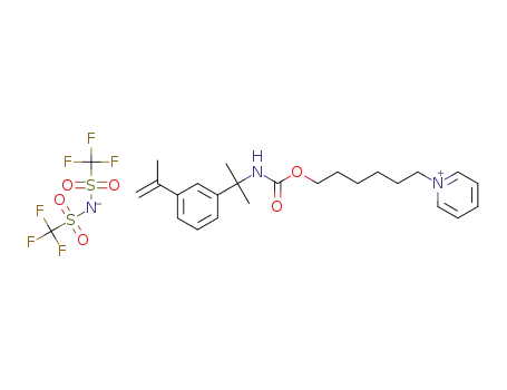 1-(6-[N-(m-isopropenyl-α,α-dimethylbenzyl)carbamoyloxy]hexyl)pyridinium bis(trifluoromethanesulfonyl)imide