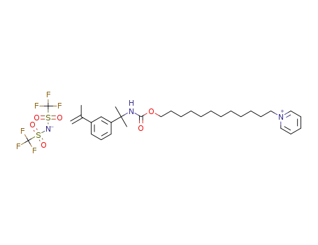 1-(12-[N-(m-isopropenyl-α,α-dimethylbenzyl)carbamoyloxy]dodecyl)pyridinium bis(trifluoromethanesulfonyl)imide