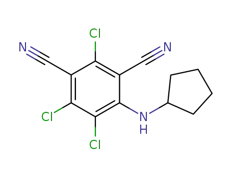 2,4,5-trichloro-6-(cyclopentylamino) isophthalonitrile