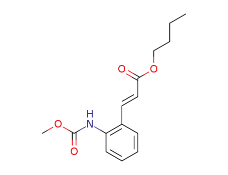 (E)-butyl 3-(2-(methoxycarbonylamino)phenyl)acrylate