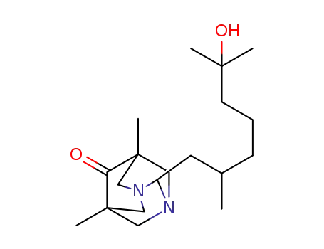 2-(6-hydroxy-2,6-dimethylheptyl)-5,7-dimethyl-1,3-diazaadamantan-6-one