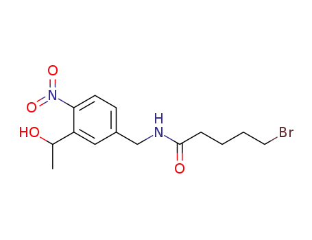 1-[5-{N-(5-bromopentanoyl)aminomethyl}-2-nitrophenyl]ethanol