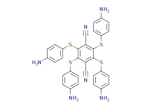 2,3,5,6-tetrakis((4-aminophenyl)thio)terephthalonitrile