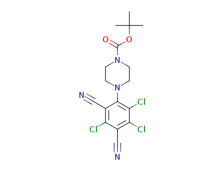 tert-butyl 4-(2,3,5-trichloro-4,6-dicyanophenyl)piperazin-1-carboxylate