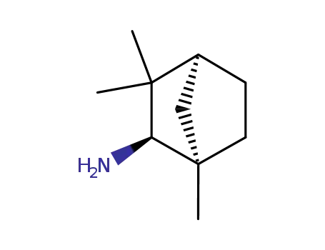 Molecular Structure of 131348-06-6 (Bicyclo[2.2.1]heptan-2-amine, 1,3,3-trimethyl-, (1R,2R,4S)-)