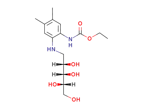 1-(6-ethoxycarbonylamino-3.4-dimethyl-anilino)-1-deoxy-L-lyxitol