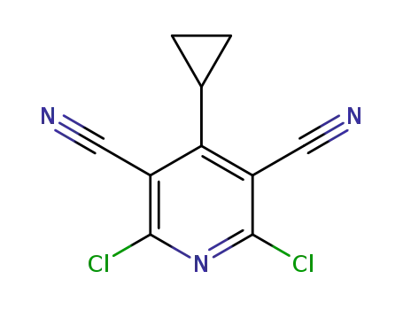 2,6-dichloro-4-cyclopropylpyridine-3,5-dicarbonitrile