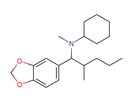 N-(1-(benzo[d][1,3]dioxol-5-yl)-2-methylpentyl)-N-methylcyclohexanamine