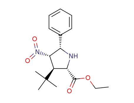 (2S,3R,4S,5S)-ethyl 3-(tert-butyl)-4-nitro-5-phenylpyrrolidine-2-carboxylate