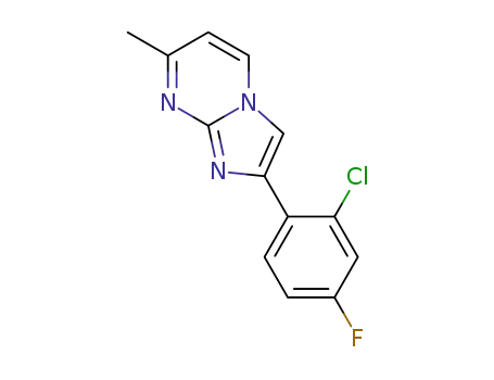 2-(2-chloro-4-fluorophenyl)-7-methylimidazo[1,2-a]pyrimidine