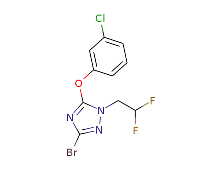 3-bromo-5-(3-chlorophenoxy)-1-(2,2-difluoroethyl)-1H-1,2,4-triazole