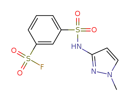 3-(N-(1-methyl-1H-pyrazol-3-yl)sulfamoyl)benzene-1-sulfonyl fluoride