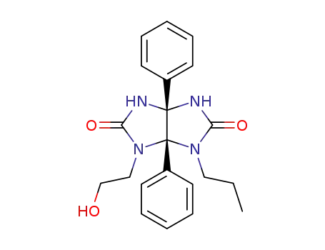 1-(2-hydroxyethyl)-3a,6a-diphenyl-6-propyltetrahydroimidazo[4,5-d]imidazole-2,5(1H,3H)-dione