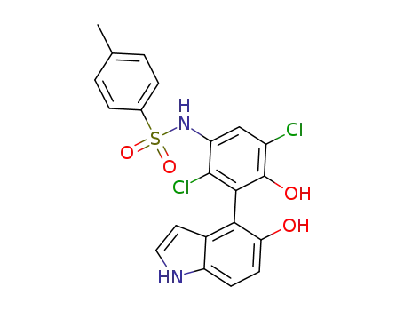 (S)-N-(2,5-dichloro-4-hydroxy-3-(5-hydroxy-1H-indol-4-yl)phenyl)-4-methylbenzenesulfonamide