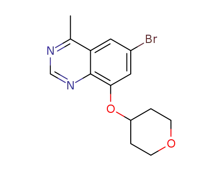 6-bromo-4-methyl-8-((tetrahydro-2H-pyran-4-yl)oxy)quinazoline