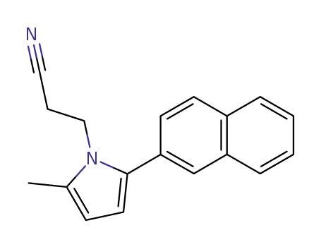 3-(2-Methyl-5-naphthalen-2-yl-pyrrol-1-yl)-propionitrile