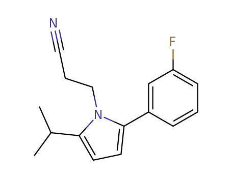 3-[2-(3-Fluoro-phenyl)-5-isopropyl-pyrrol-1-yl]-propionitrile