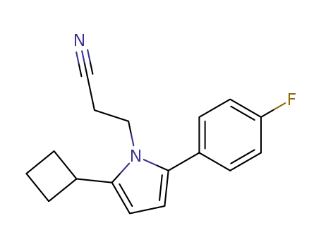 3-[2-Cyclobutyl-5-(4-fluoro-phenyl)-pyrrol-1-yl]-propionitrile