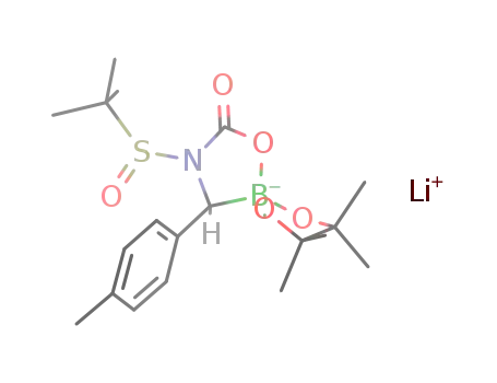 lithium 3-(tert-butylsulfinyl)-7,7,8,8-tetramethyl-2-oxo-4-(p-tolyl)-1,6,9-trioxa-3-aza-5-boraspiro[4.4]nonan-5-uide