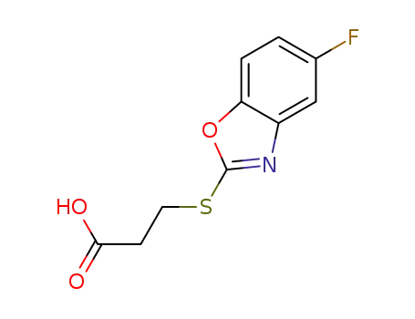 3-((5-fluorobenzo[d]oxazol-2-yl)thio)propanoic acid
