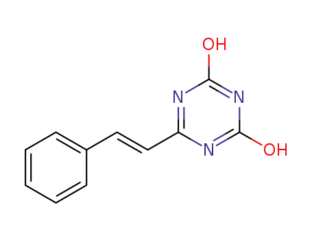 (E)-6-styryl-1,3,5-triazine-2,4-diol