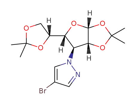 3-(4-bromo-1H-pyrazol-1-yl)-3-deoxy-1,2:5,6-di-O-isopropylidene-alpha-D-galactofuranose