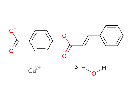 trans-cinnamic acid ; double salt of calcium cinnamate with calcium benzoate