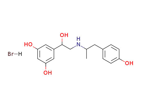 5-(1-Hydroxy-2-((2-(4-hydroxyphenyl)-1-methylethyl)amino)ethyl)resorcinol hydrobromide