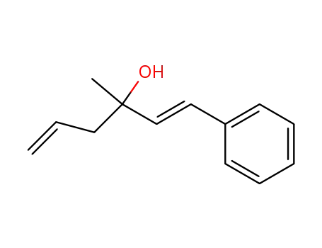Molecular Structure of 100840-12-8 (1,5-Hexadien-3-ol, 3-methyl-1-phenyl-, (1E)-)