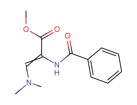 Molecular Structure of 56952-04-6 (METHYL (Z)-2-BENZOYLAMINO-3-DIMETHYLAMINOPROPENOATE)