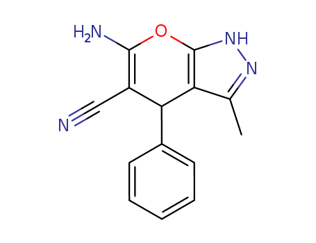 6-AMINO-3-METHYL-4-PHENYL-4H-PYRANO[3,2-D]PYRAZOLE-5-CARBONITRILE
