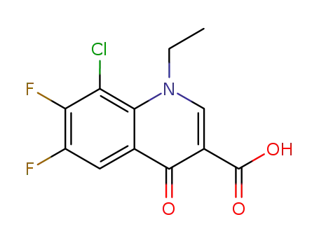 1-ethyl-6,7-difluoro-8-chloro-1,4-dihydro-4-oxoquinoline-3-carboxylic acid