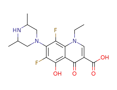 7-(3,5-Dimethyl-piperazin-1-yl)-1-ethyl-6,8-difluoro-5-hydroxy-4-oxo-1,4-dihydro-quinoline-3-carboxylic acid