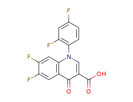 6,7-difluoro-1-(2,4-difluorophenyl)-1,4-dihydro-4-oxo-3-quinoline-carboxylic acid