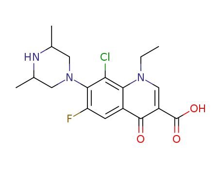 8-Chloro-7-(3,5-dimethyl-piperazin-1-yl)-1-ethyl-6-fluoro-4-oxo-1,4-dihydro-quinoline-3-carboxylic acid