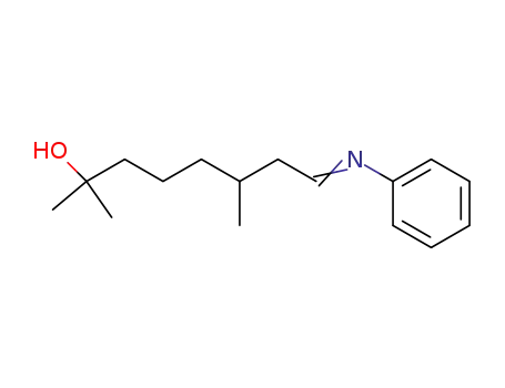 4-<(7-hydroxy-3,7-dimethyloctylidene)amino>benzene