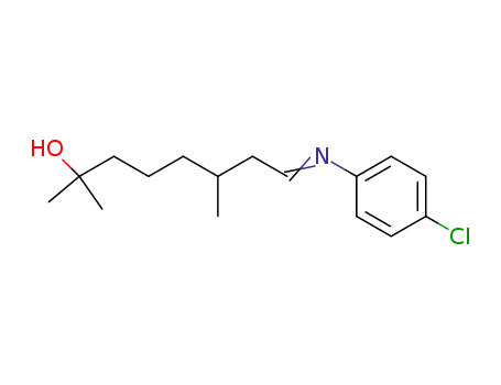 1-chloro-4-<(7-hydroxy-3,7-dimethyloctylidene)amino>benzene