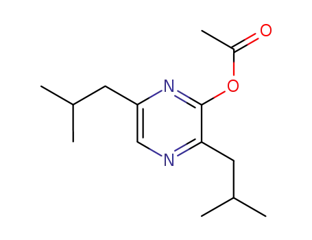 Acetic acid 3,6-diisobutyl-pyrazin-2-yl ester