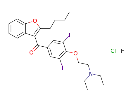 Molecular Structure of 19774-82-4 (Amiodarone hydrochloride)