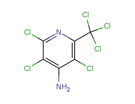 Molecular Structure of 5005-62-9 (4-AMINO-3,5,6-TRICHLORO-2-(TRICHLOROMETHYL)PYRIDINE)