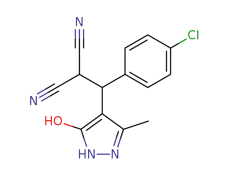 [(4-chlorophenyl)(5-hydroxy-3-methyl-1H-pyrazol-4-yl)methyl]malononitrile