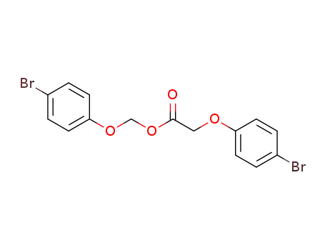 Molecular Structure of 106261-96-5 (Acetic acid, (4-bromophenoxy)-, (4-bromophenoxy)methyl ester)