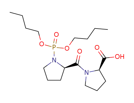 Molecular Structure of 121252-83-3 (L-Proline, 1-[1-(dibutoxyphosphinyl)-L-prolyl]-)