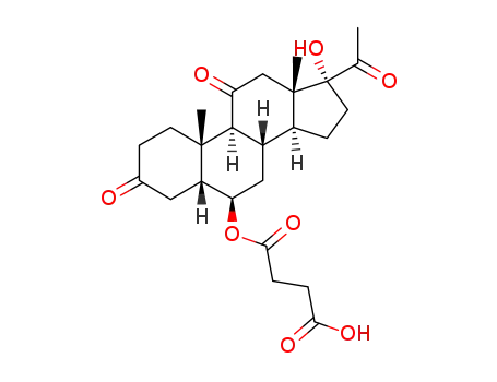 6β,17α-dihydroxy-5β-pregnane-3,11,20-trione 6-hemisuccinate