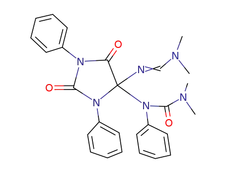 5-<(Dimethylamino)methylenamino>-5-(N',N'-dimethyl-N-phenylureido)-1,3-diphenyl-2,4-imidazolidindion