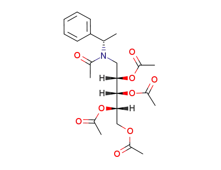 Acetic acid (1S,2S,3S)-2,3,4-triacetoxy-1-{[acetyl-((S)-1-phenyl-ethyl)-amino]-methyl}-butyl ester